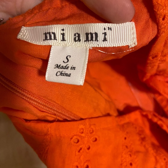 miami | orange wrap skirt | size S - Picture 3 of 3
